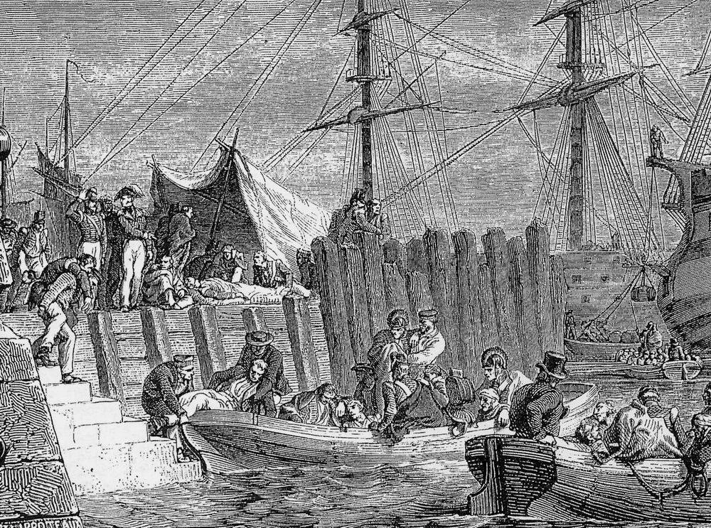 Henri Philippoteaux - 126, Evacuazione di Walcheren da parte degli inglesi, 30 agosto 1809